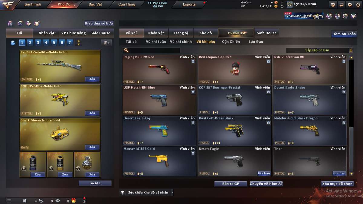 shop acc cf uy tin gia re